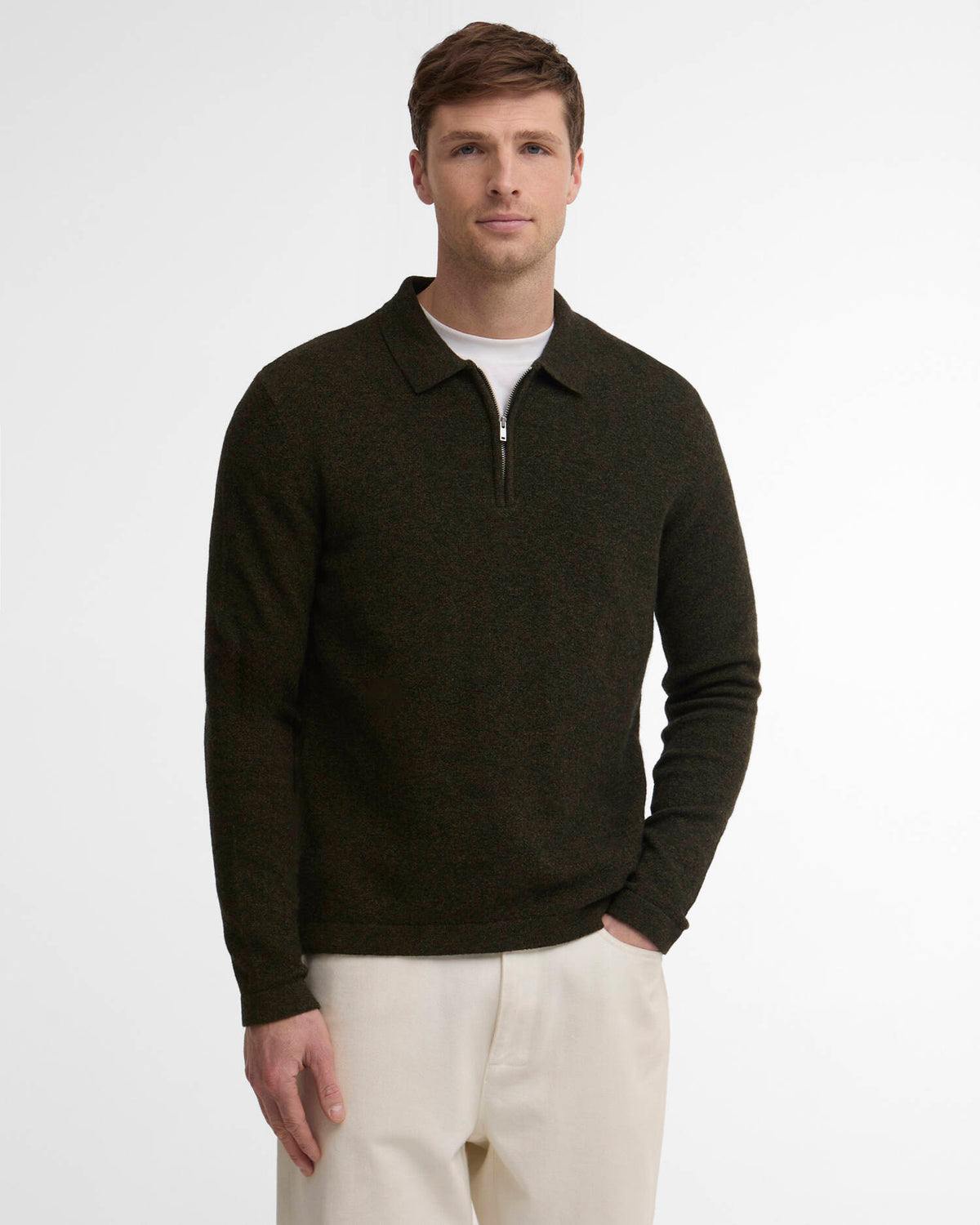 Barbour - Polo Bearsted Zip Sage