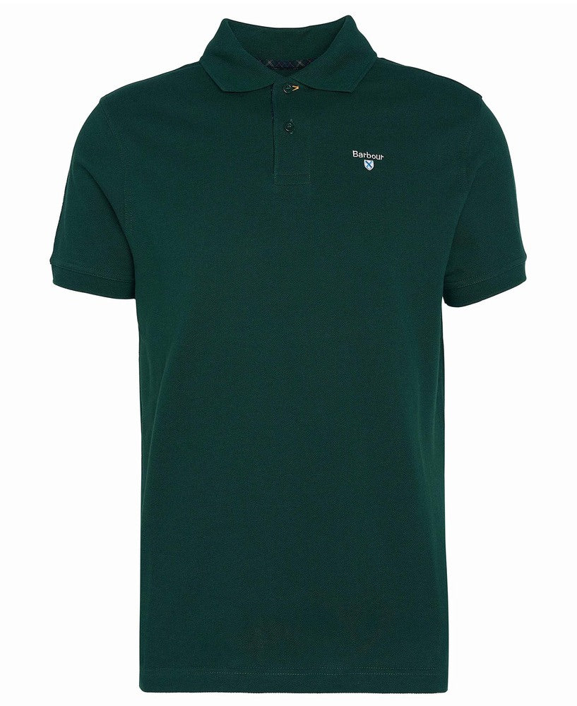Barbour - Polo tartan Pique Seaweed