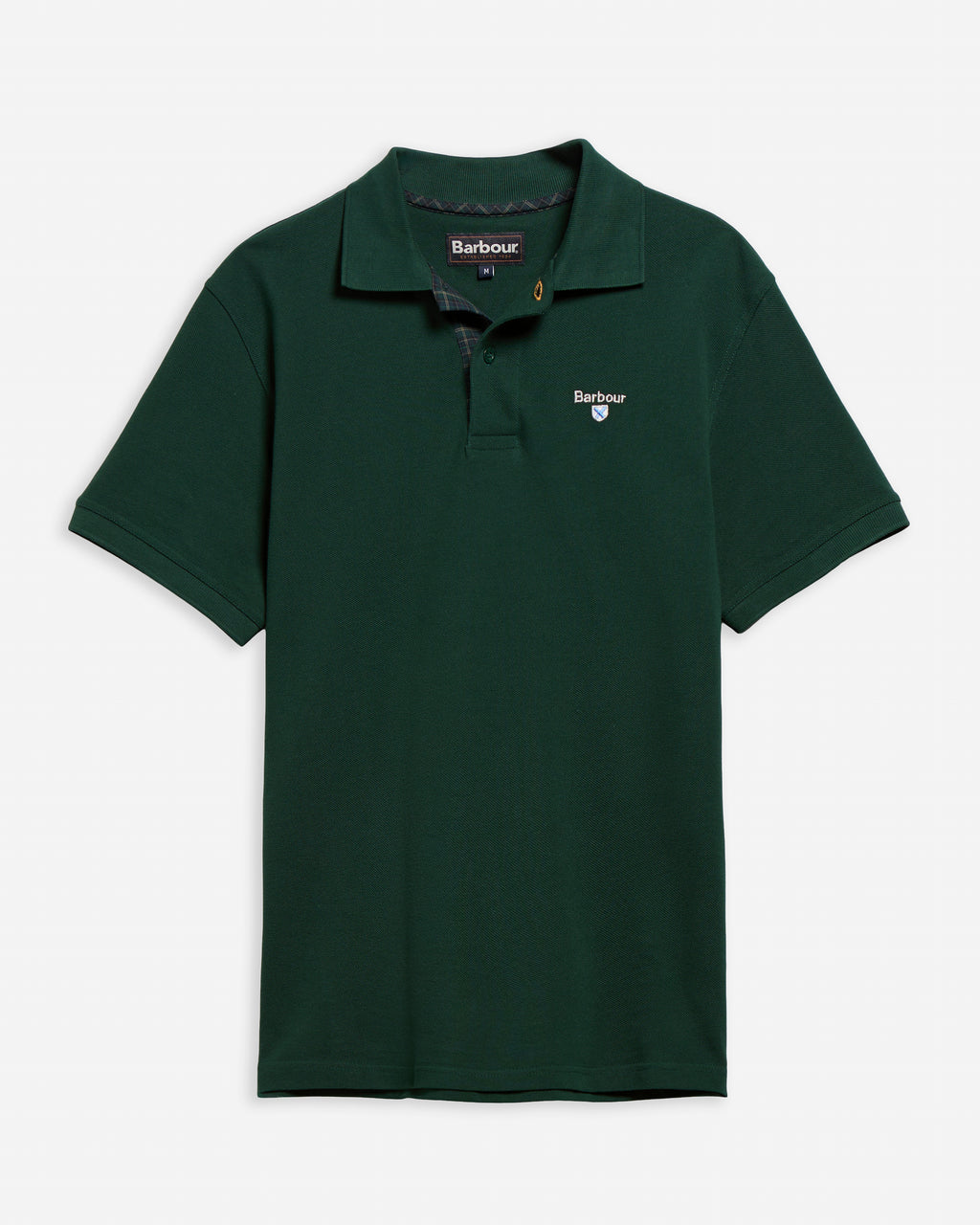 Barbour - Polo tartan Pique Seaweed