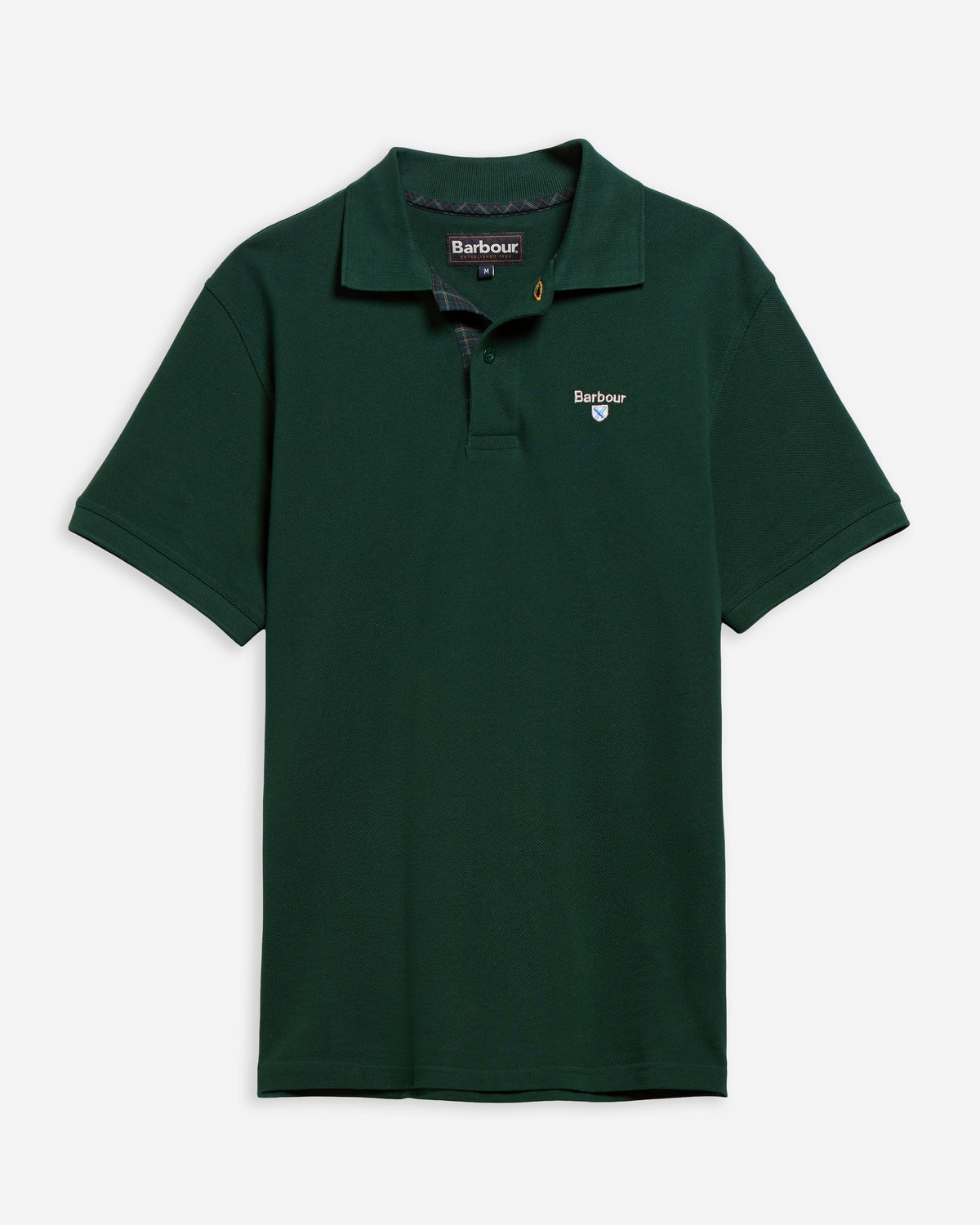 Barbour - Polo tartan Pique Seaweed