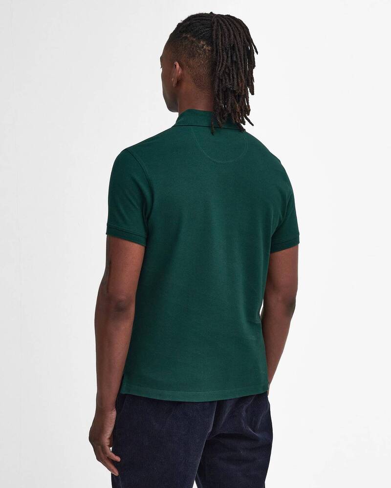Barbour - Polo tartan Pique Seaweed
