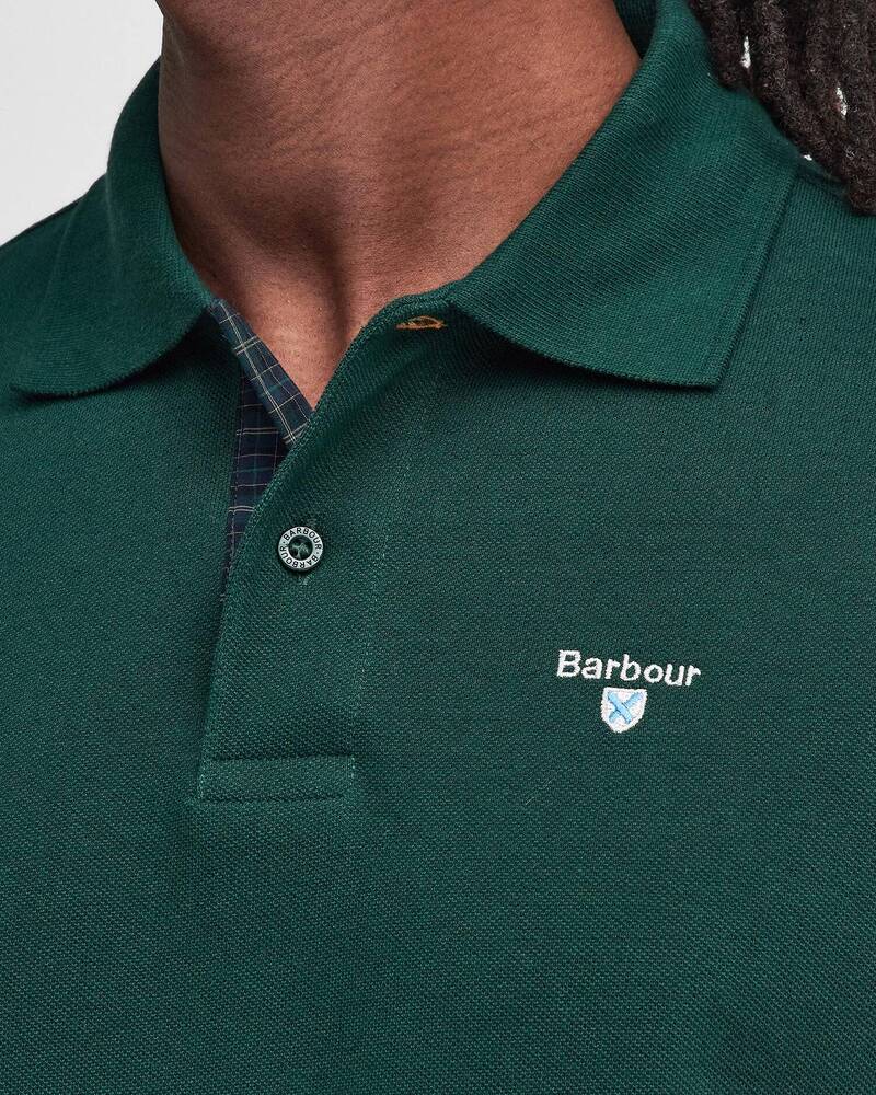 Barbour - Polo tartan Pique Seaweed