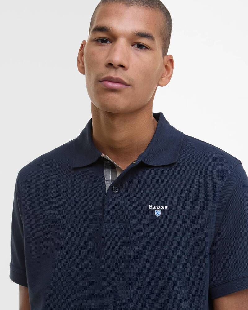 Barbour - Polo tartan Pique New Navy