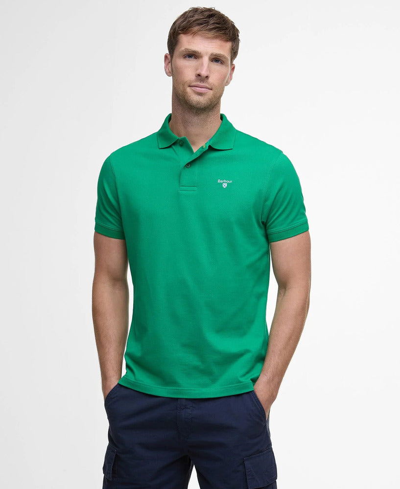Barbour - Polo Active Tailored Hedge Green
