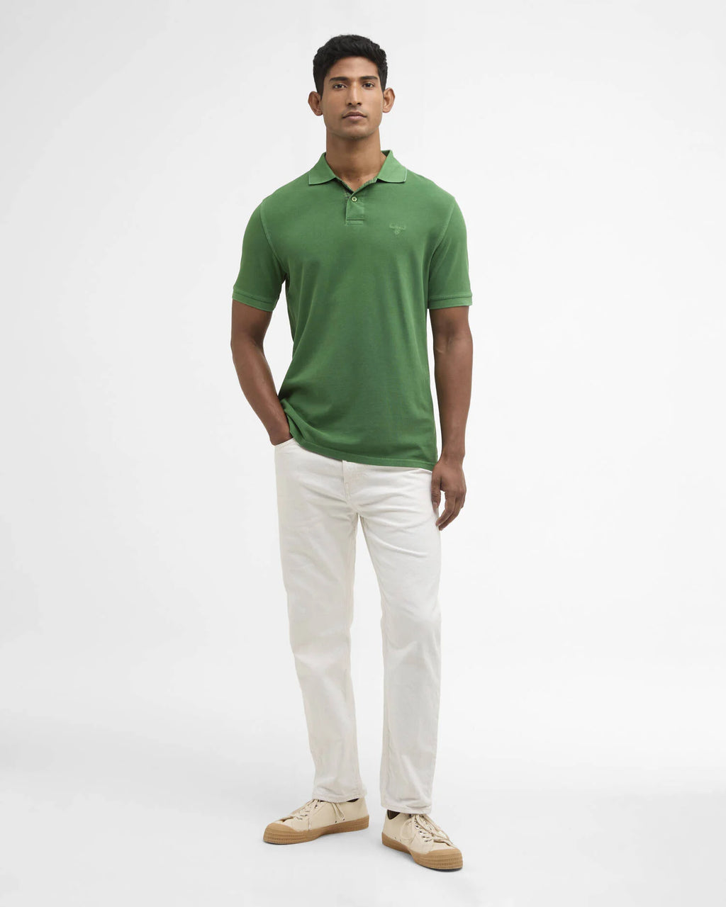 Barbour - Polo Washed Tartan Pique Washed Green