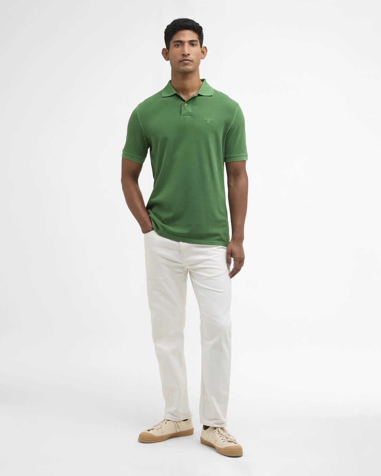 Barbour - Polo Washed Tartan Pique Washed Green