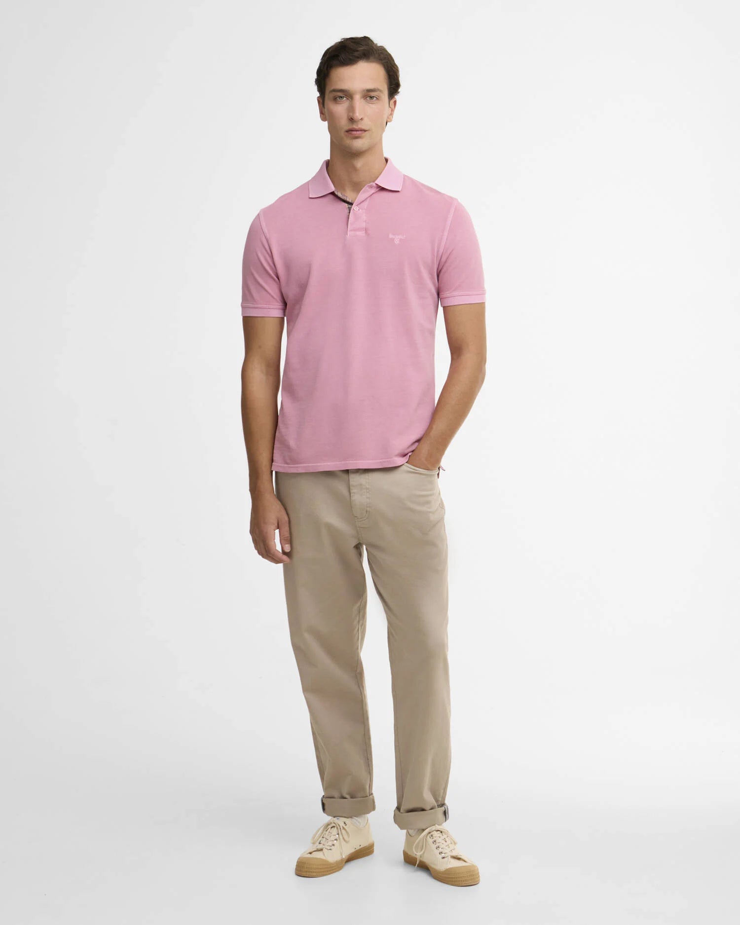 Barbour - Polo Washed Tartan Pique Washed Pink