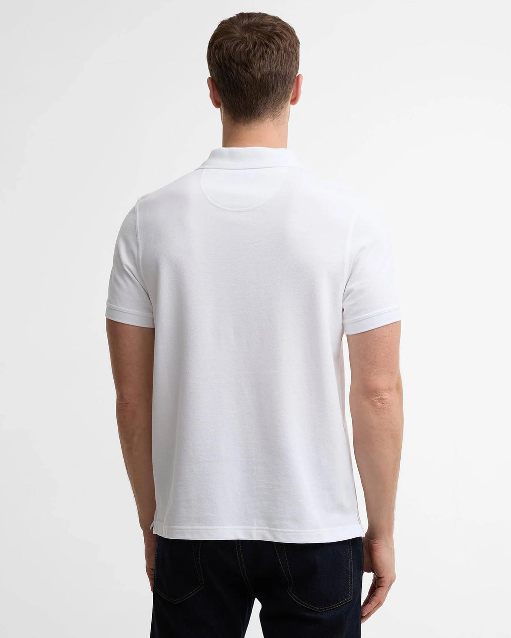 Barbour - Polo Tartan Pique White Classic