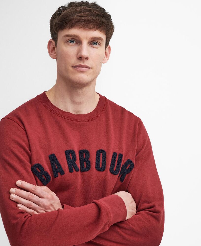 Barbour - Sweat prep logo crew neck highland red