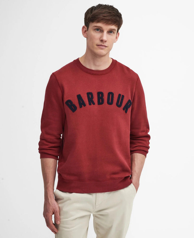 Barbour - Sweat prep logo crew neck highland red