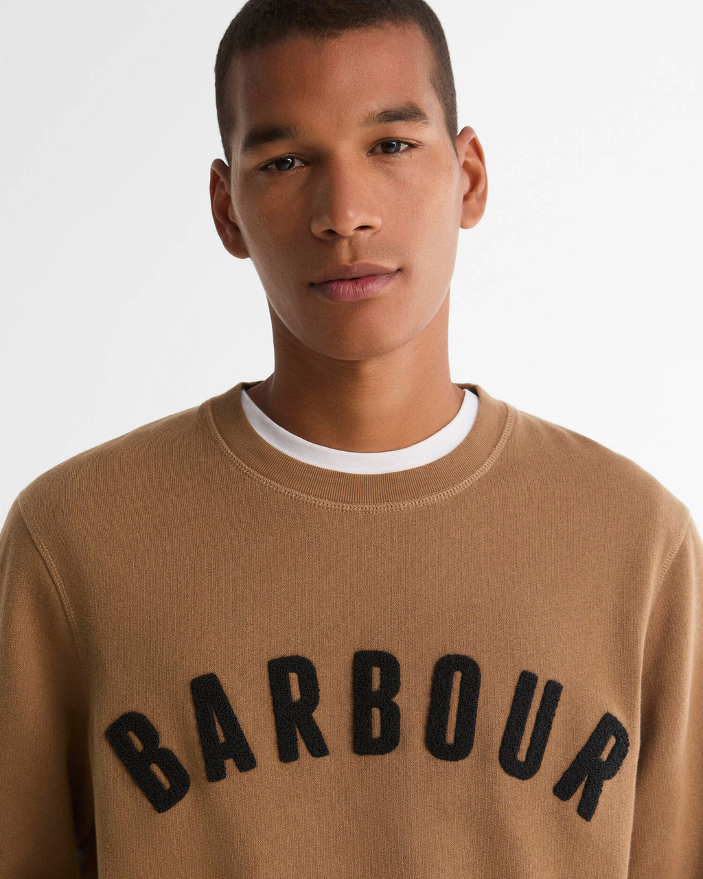 Barbour - Sweat Prep logo Sandstone