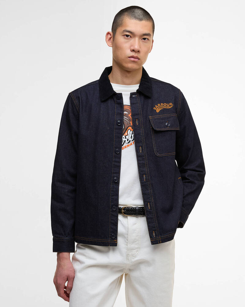 Barbour International - Surchemise Pitstop denim Raw