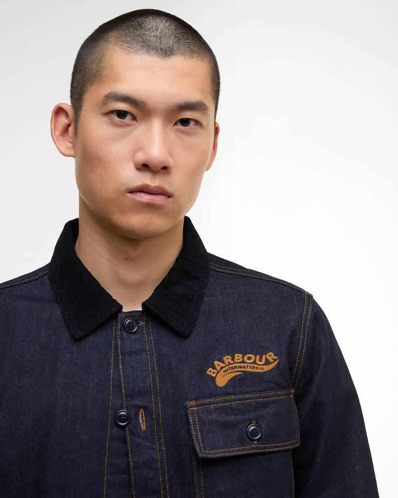 Barbour International - Surchemise Pitstop denim Raw
