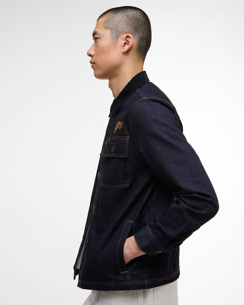 Barbour International - Surchemise Pitstop denim Raw