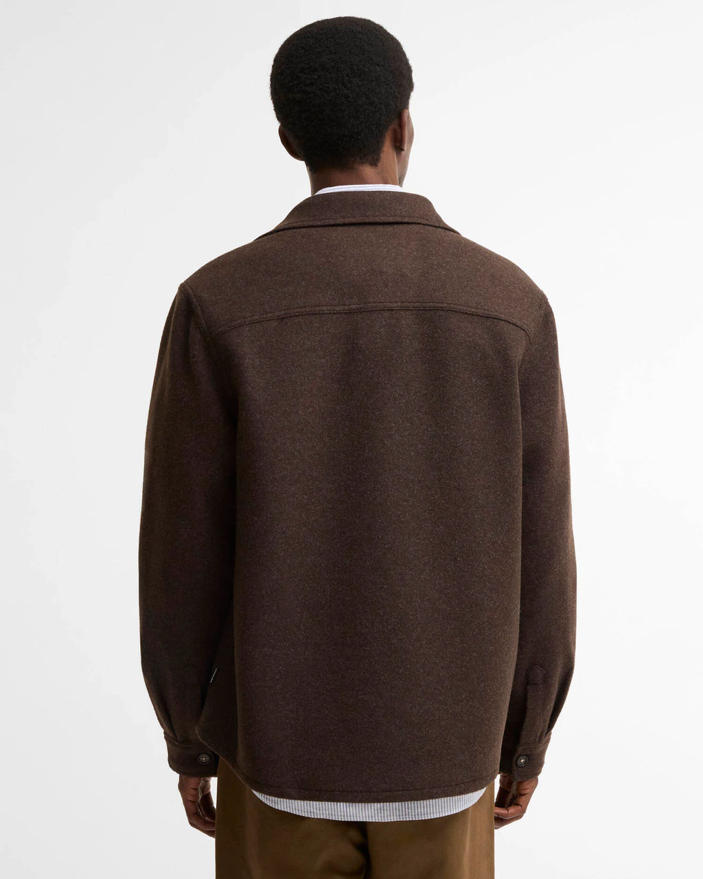 Barbour - Surchemise Marltown wool Blend Dark Oak