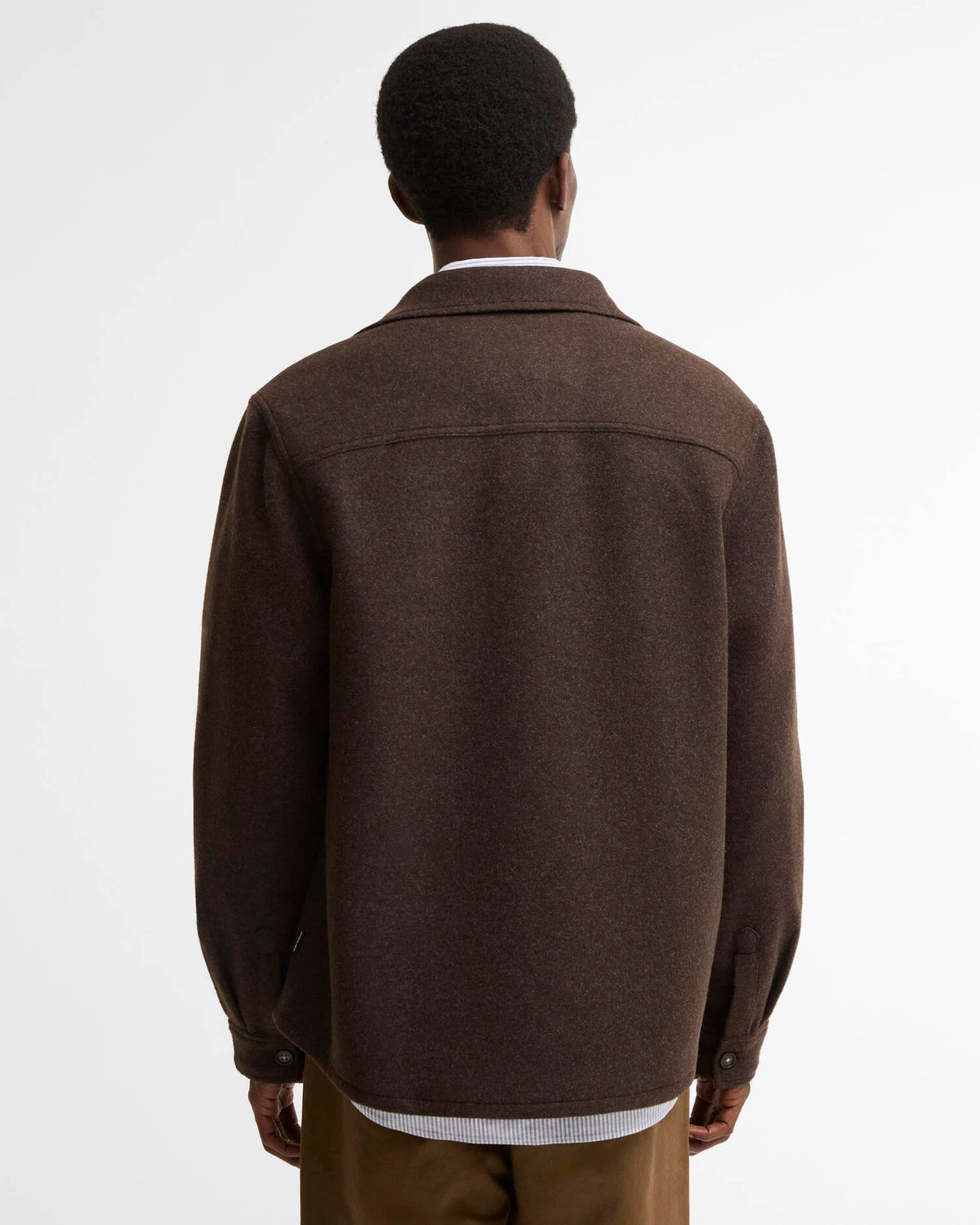 Barbour - Surchemise Marltown wool Blend Dark Oak