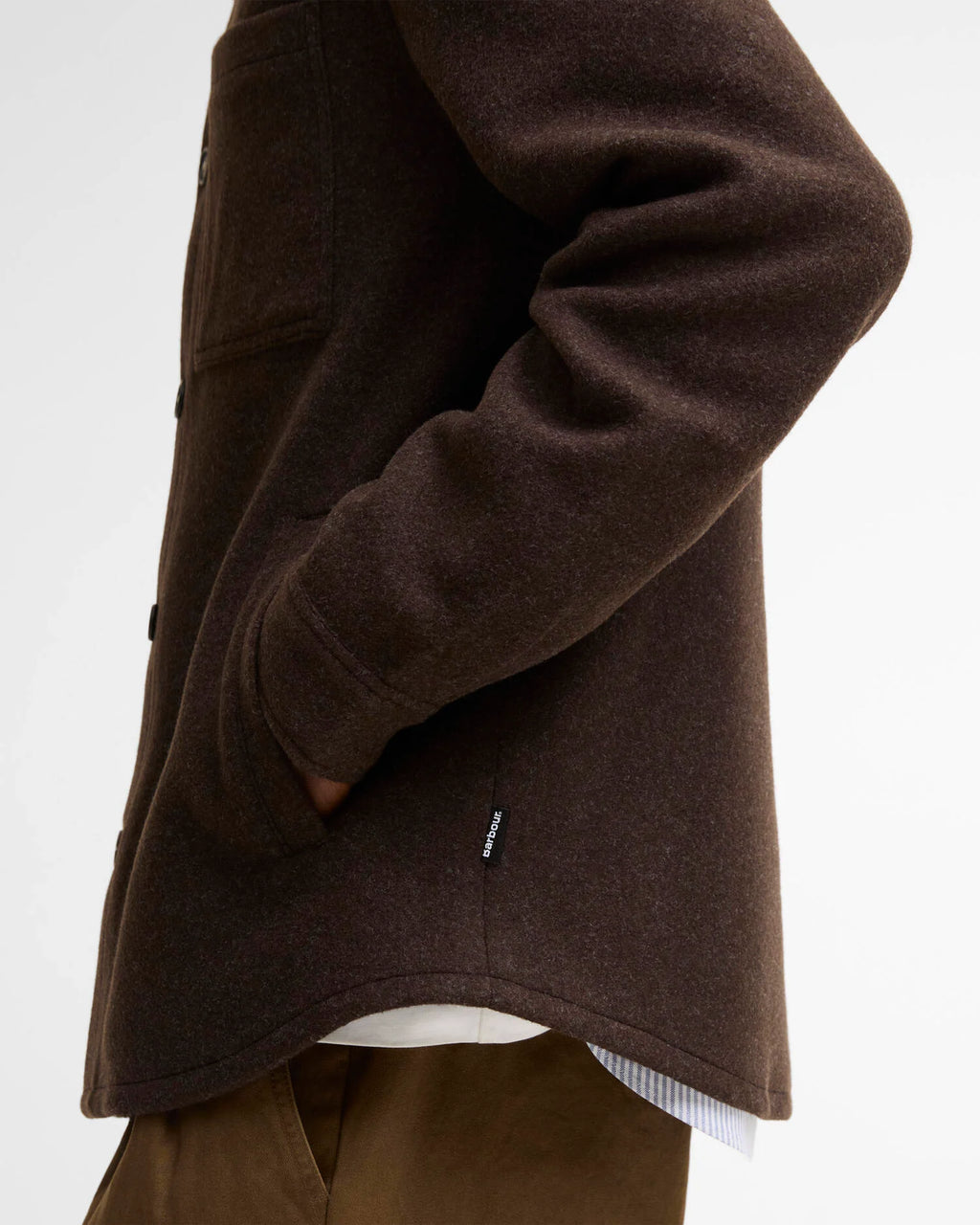 Barbour - Surchemise Marltown wool Blend Dark Oak