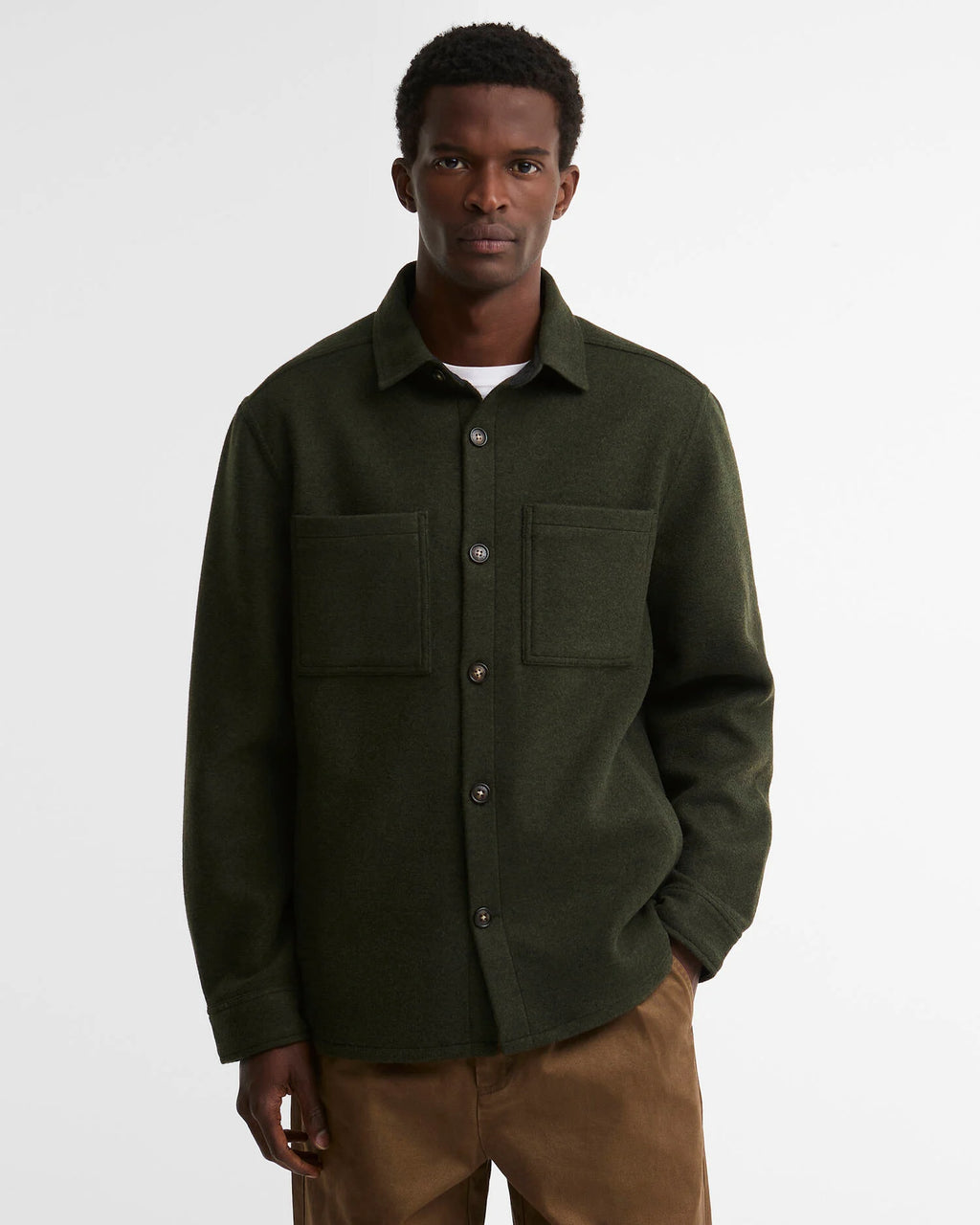 Barbour - Surchemise Marltown wool Blend Sage