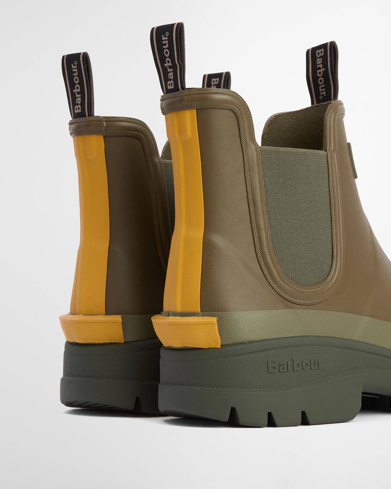Barbour - Bottines Nimbus Wellingtons Olive/Ochre