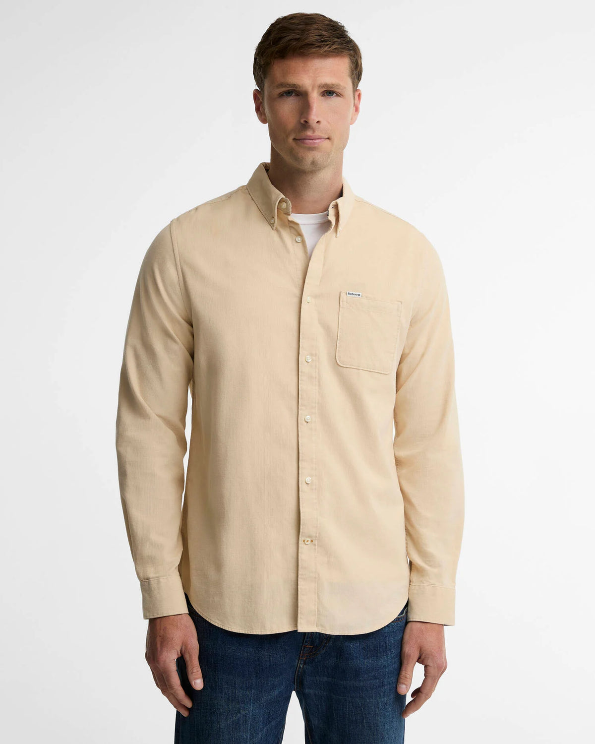 Barbour - Chemise manches longues Ramsey velours Pearl