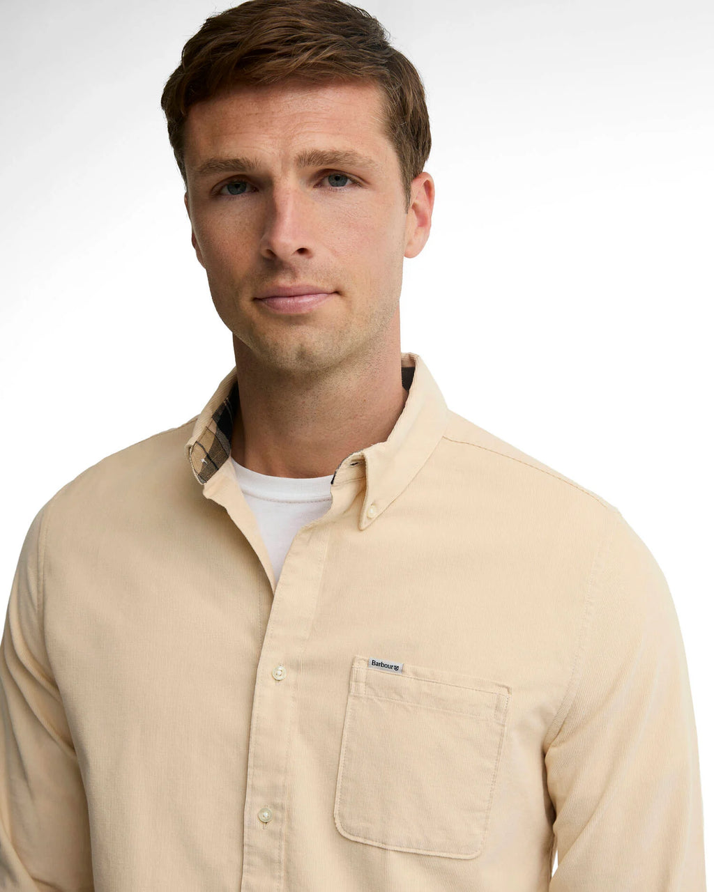 Barbour - Chemise manches longues Ramsey velours Pearl