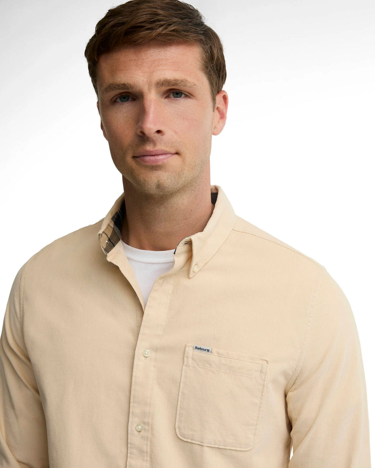 Barbour - Chemise manches longues Ramsey velours Pearl