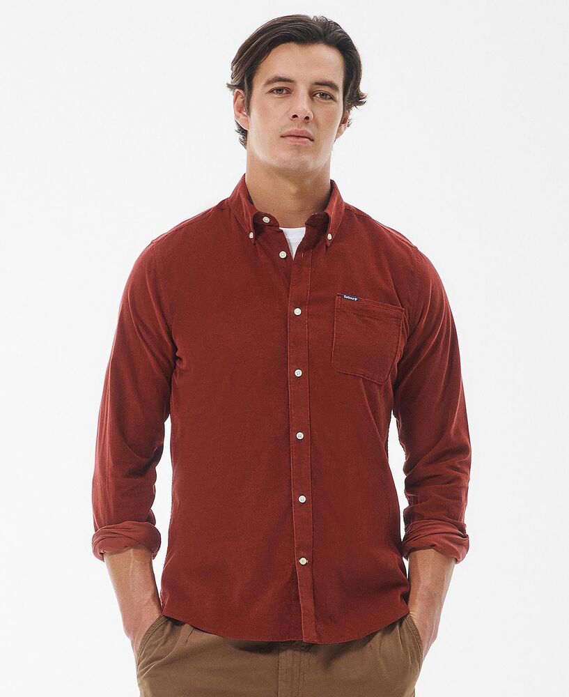 Barbour - Chemise velours Ramsey russet brown