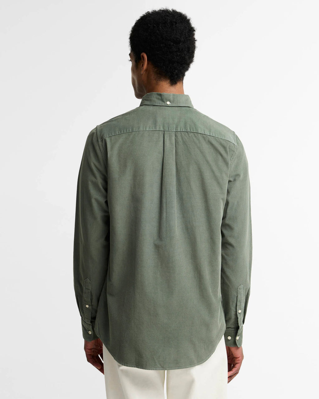 Barbour - Chemise manches longues Ramsey velours Agave Green