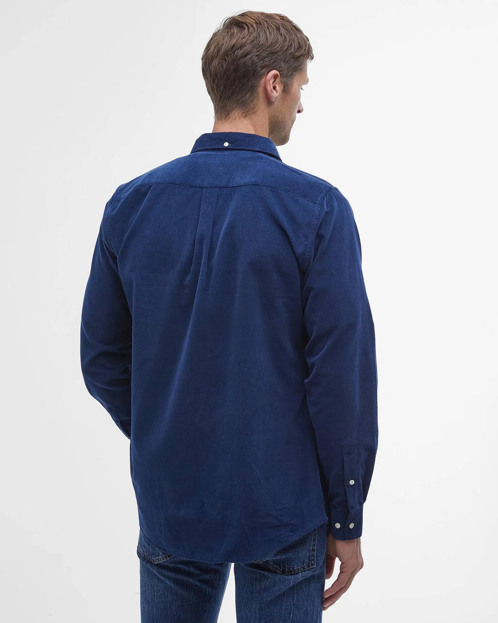 Barbour - Chemise manches longues Ramsey velours dark denim