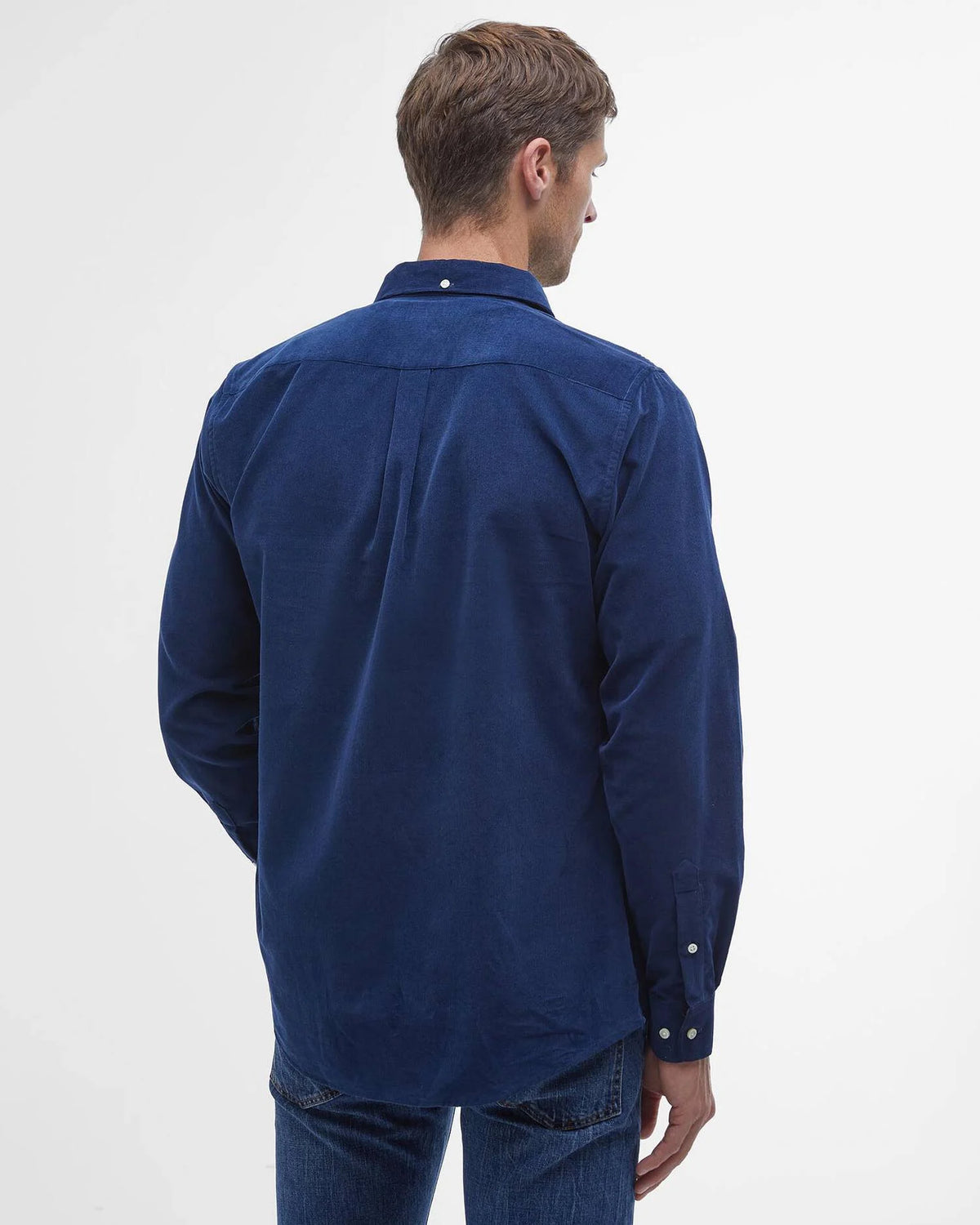 Barbour - Chemise manches longues Ramsey velours dark denim