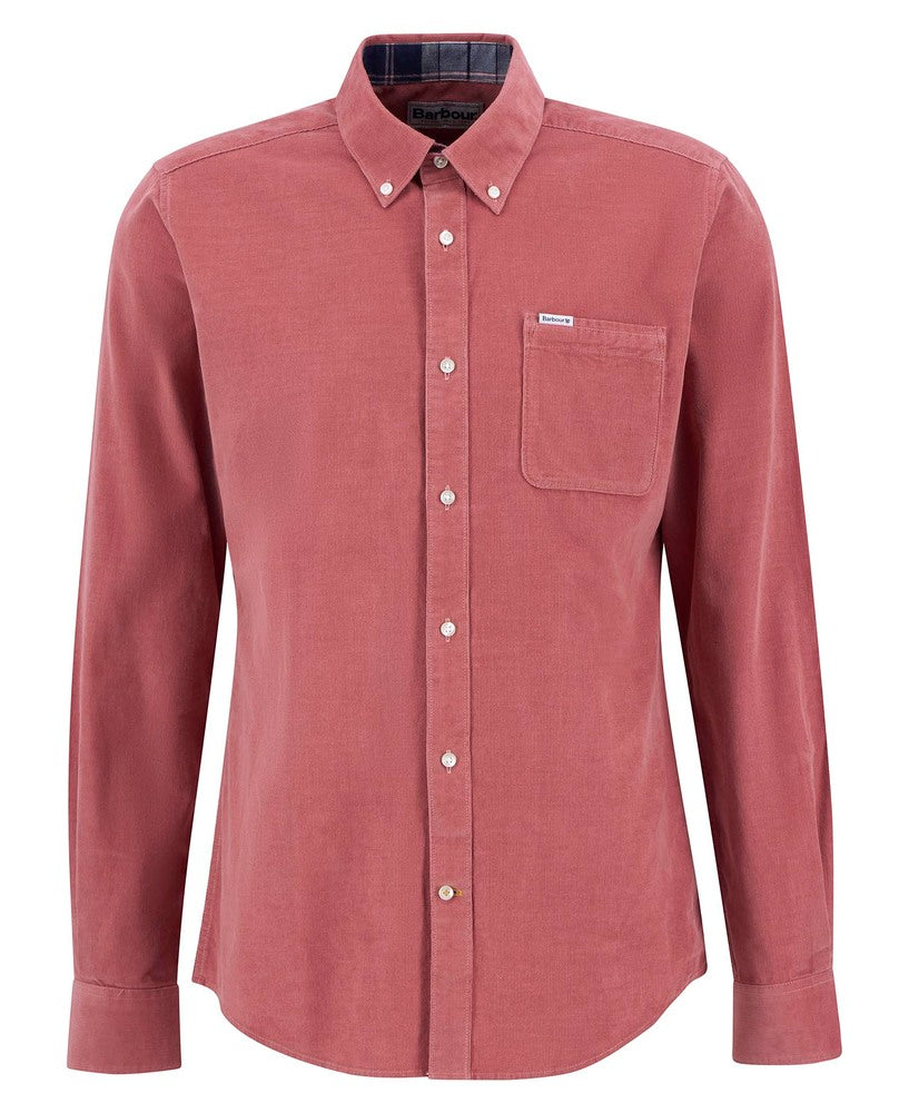 Barbour - Chemise manches longues Ramsey velours Earth Pink