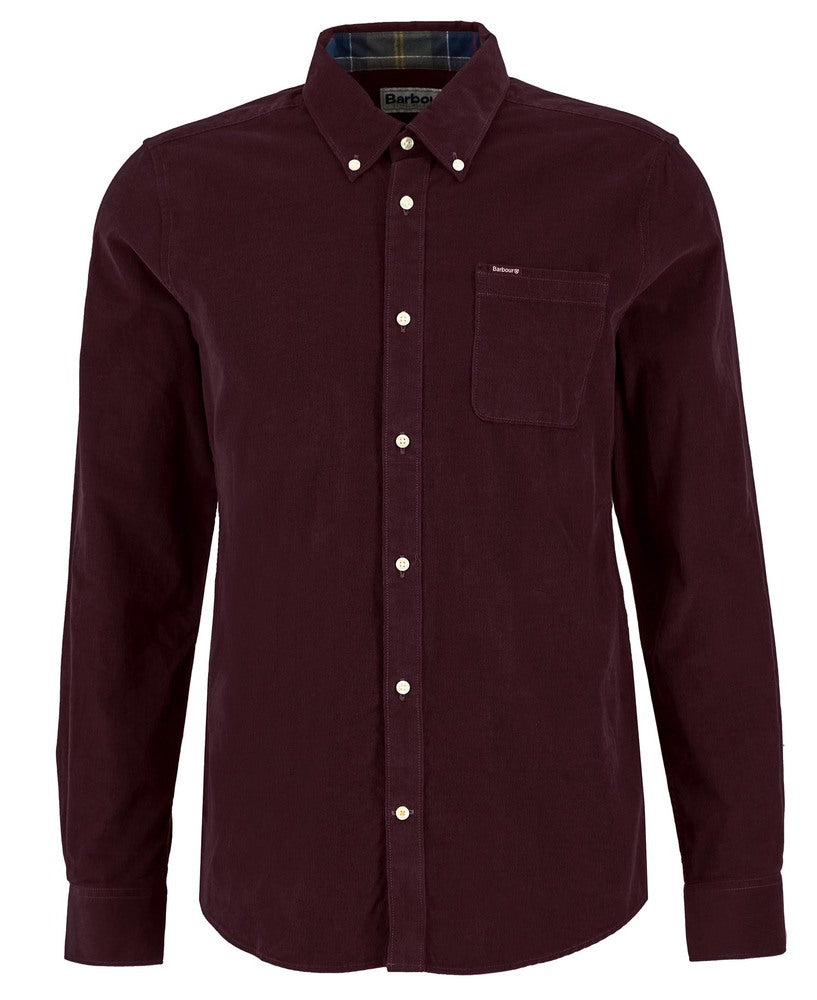 Barbour - Chemise manches longues Ramsey velours Winter Red