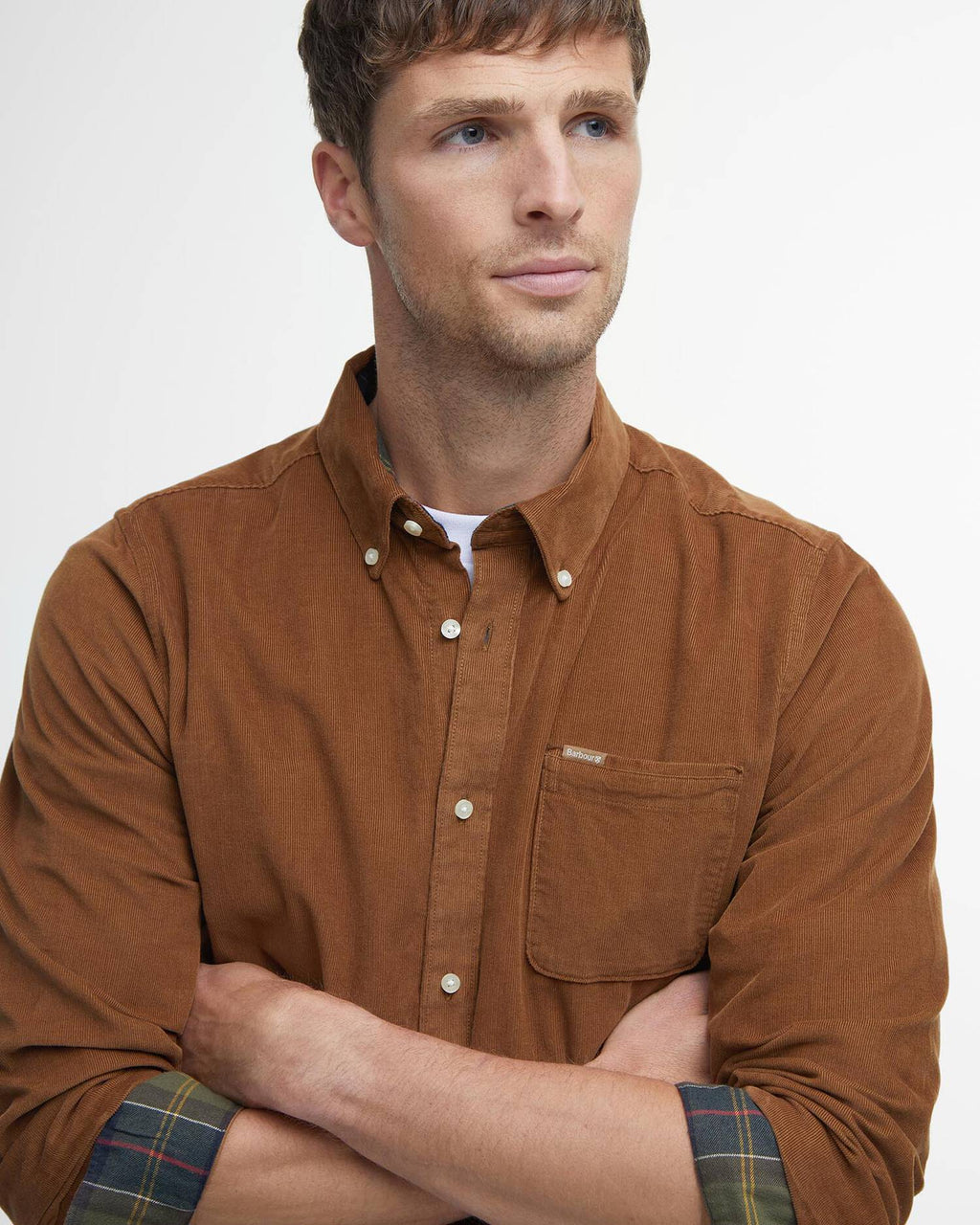 Barbour - Chemise manches longues Ramsey velours SandStone