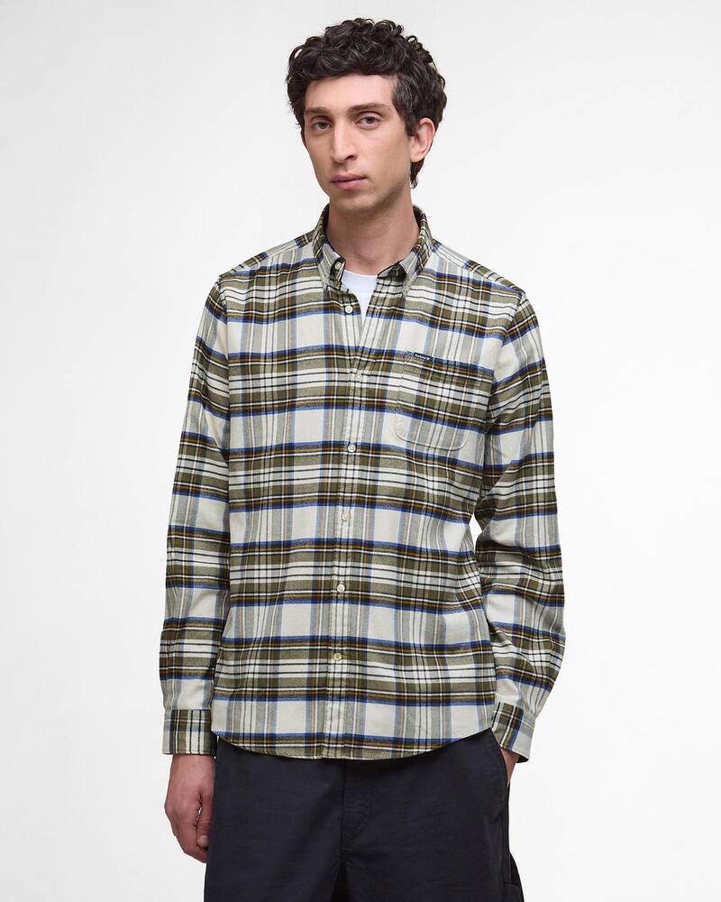 Barbour - Chemise manches longues Ronan Ecru Marl