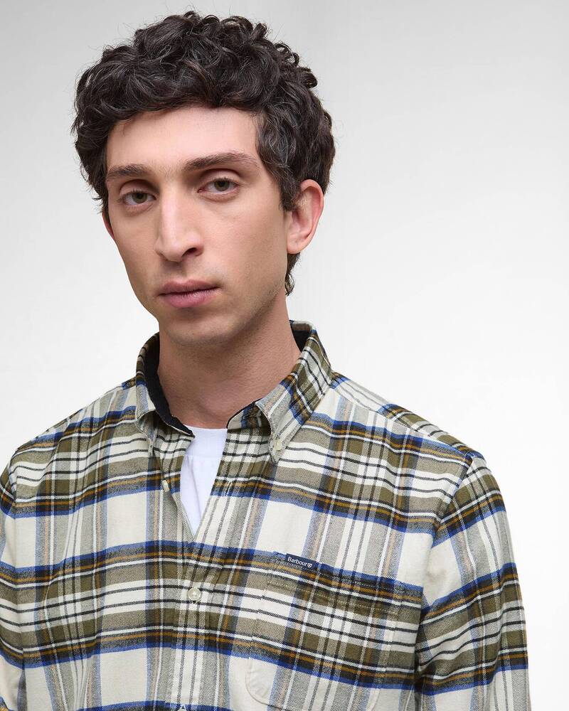 Barbour - Chemise manches longues Ronan Ecru Marl