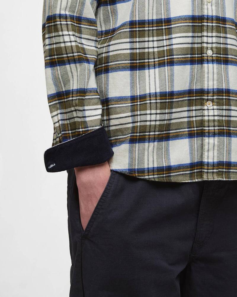 Barbour - Chemise manches longues Ronan Ecru Marl