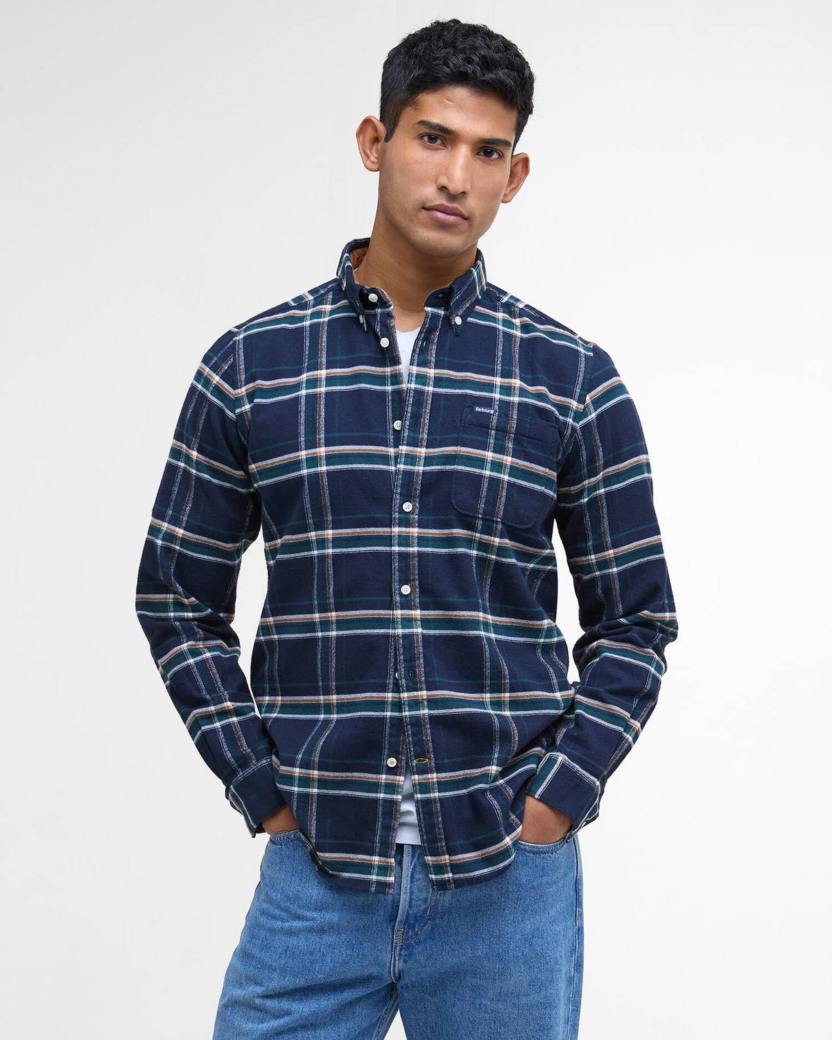Barbour - Chemise manches longues Ronan inky blue