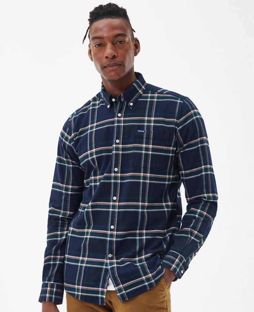 Barbour - Chemise manches longues Ronan inky blue