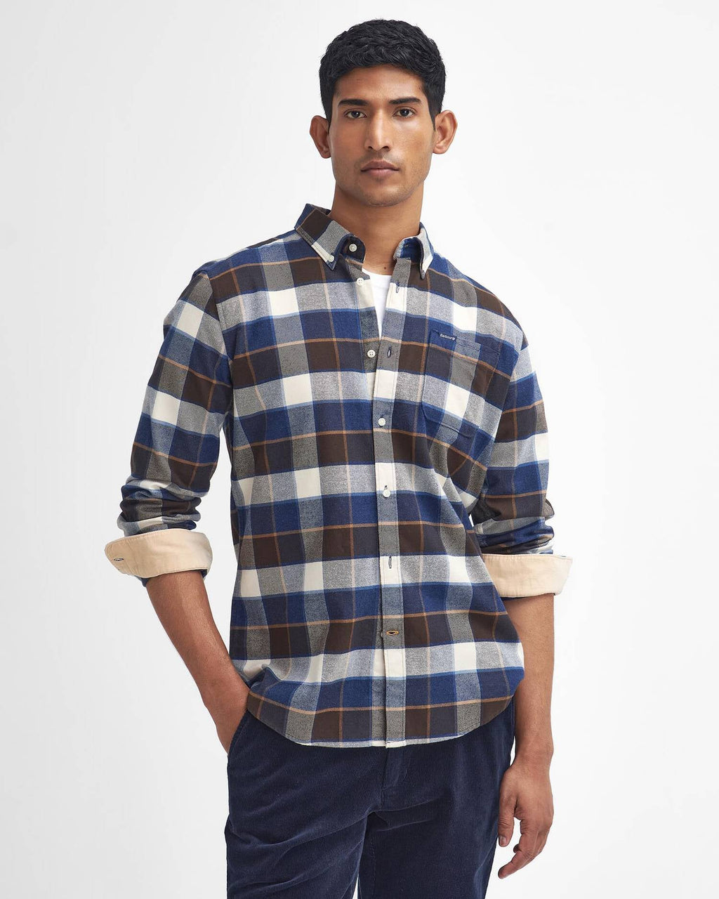 Barbour - Chemise Valley Checked Ecru