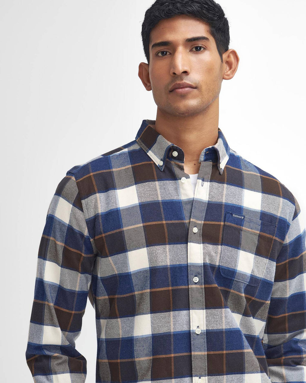 Barbour - Chemise Valley Checked Ecru
