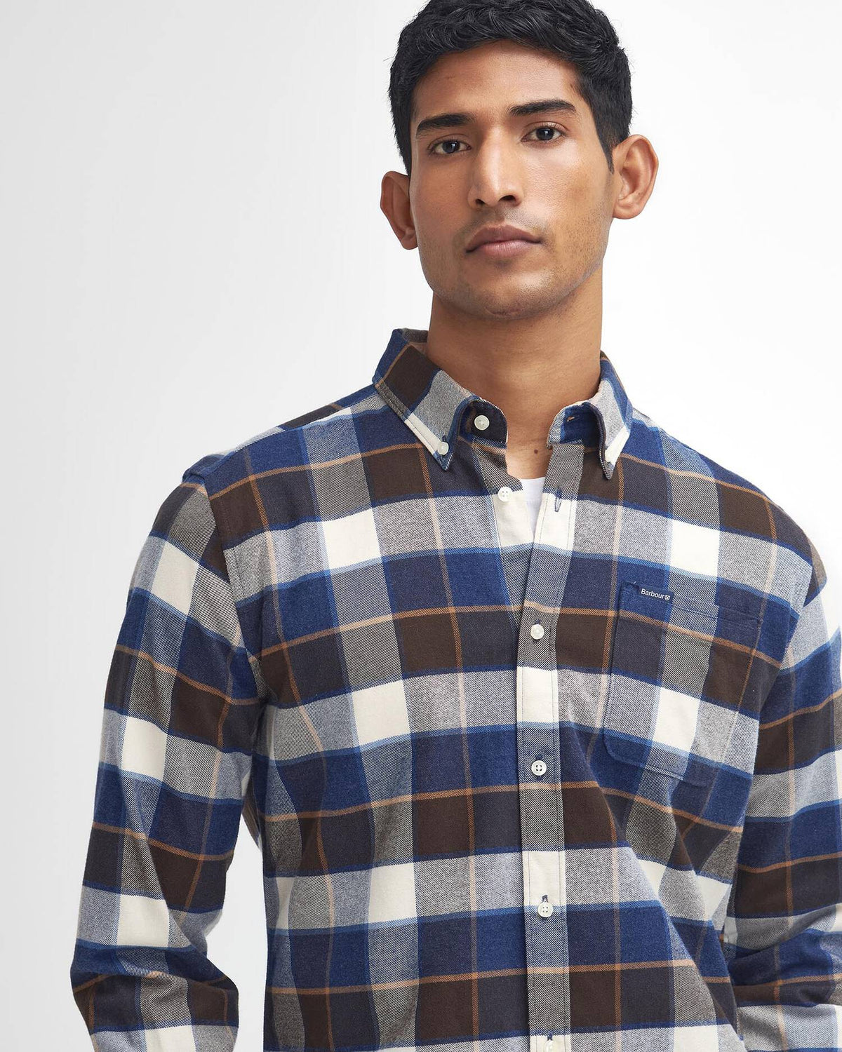 Barbour - Chemise Valley Checked Ecru