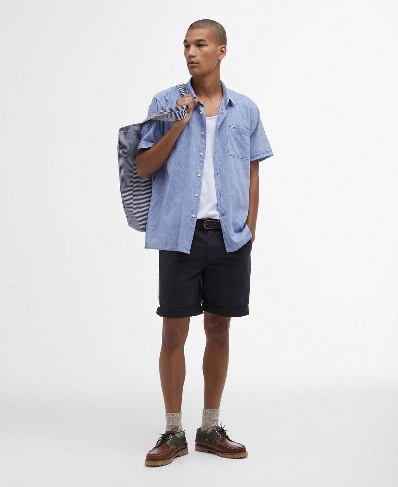 Barbour - Chemise Nelson manches courtes Blue