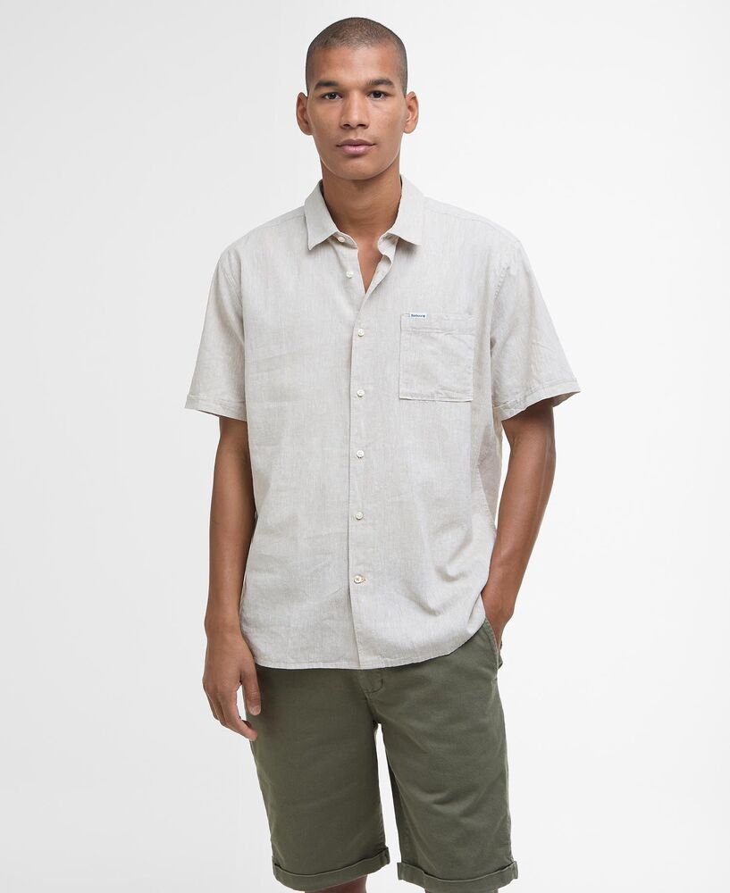 Barbour - Chemise Nelson manches courtes Stone