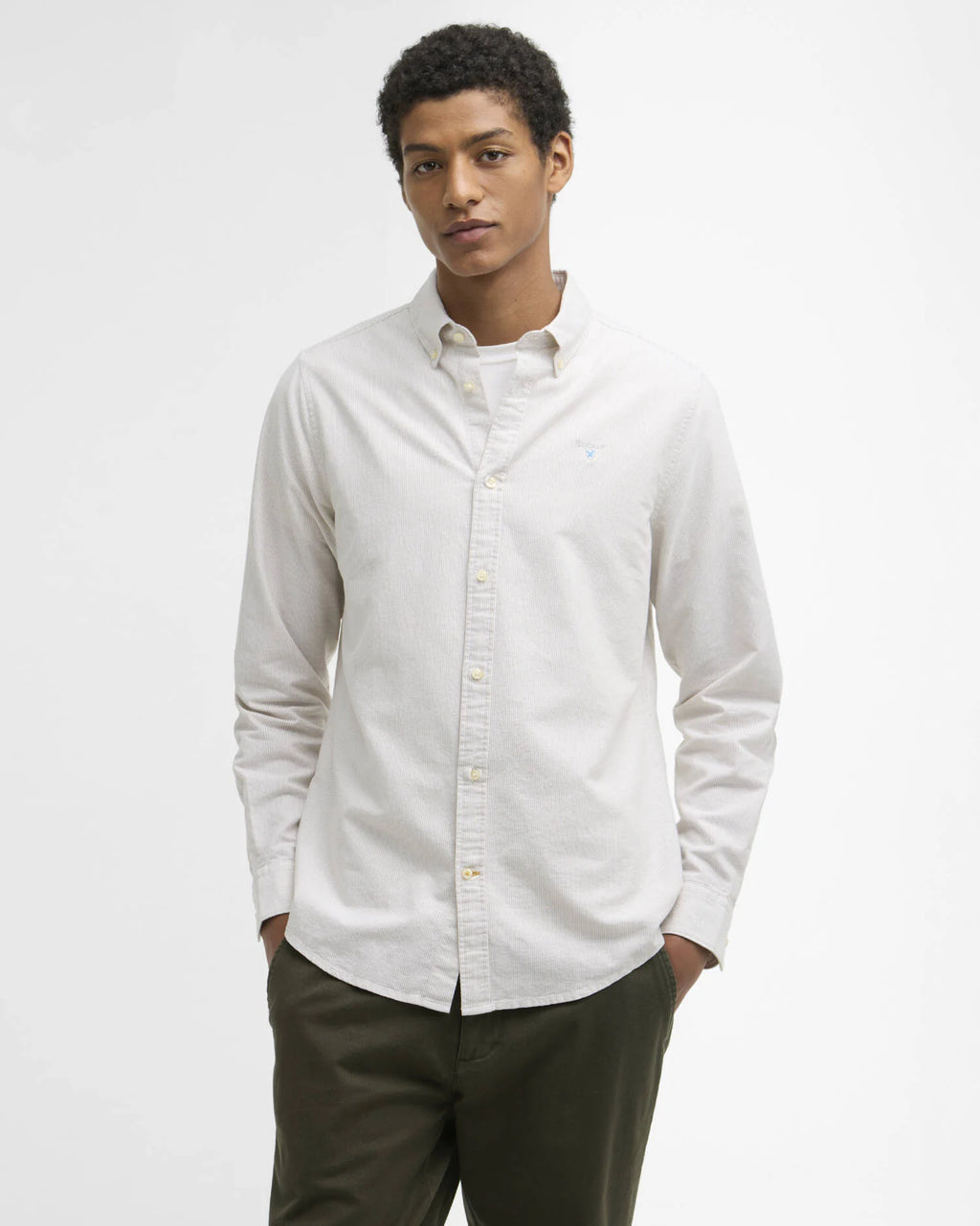Barbour - Chemise Striped Oxford Oxtown Stone
