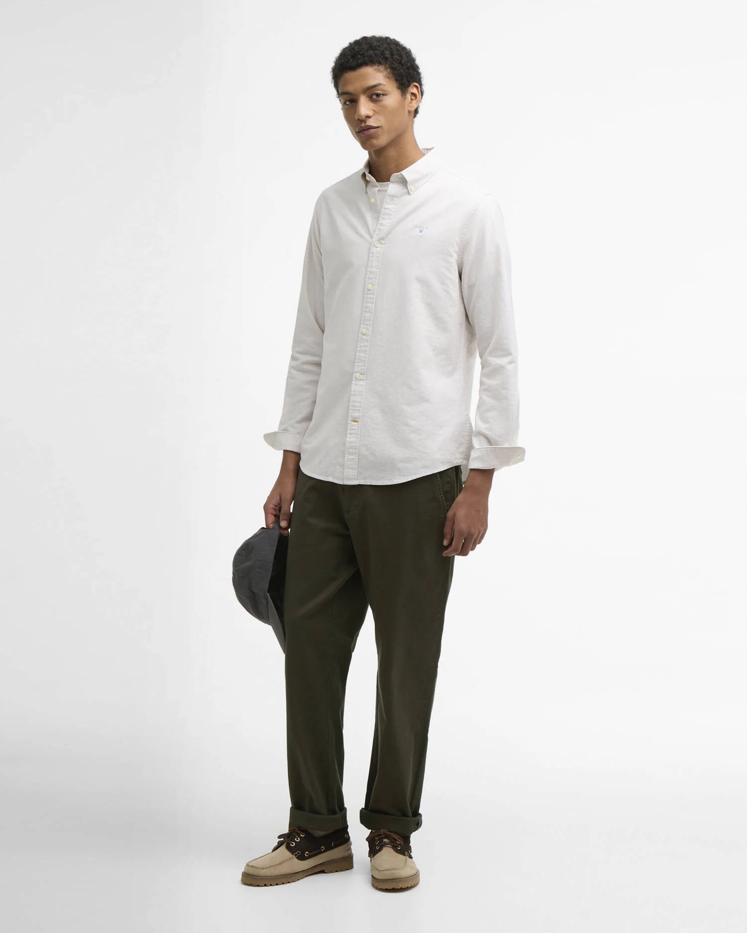 Barbour - Chemise Striped Oxford Oxtown Stone