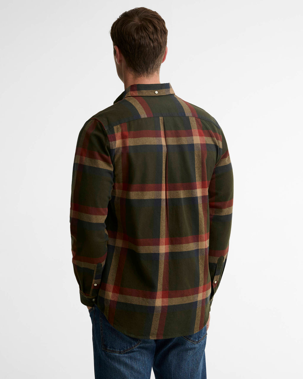 Barbour - Chemise Folley Tailored Checked Mid Olive