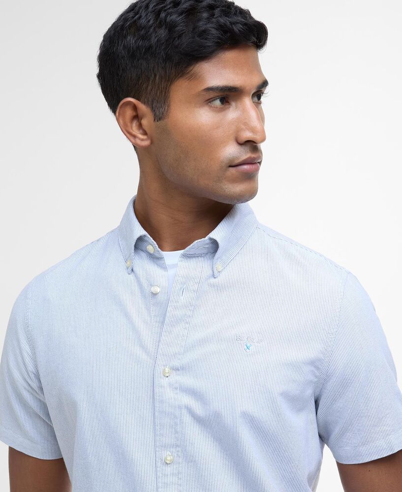 Barbour - Chemise Striped Oxtown Manches courtes Navy