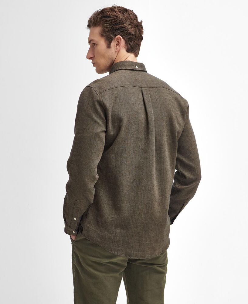 Barbour - Chemise manches longues Buckley Herringbone stone