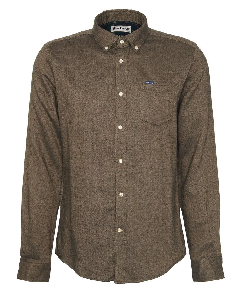 Barbour - Chemise manches longues Buckley Herringbone stone