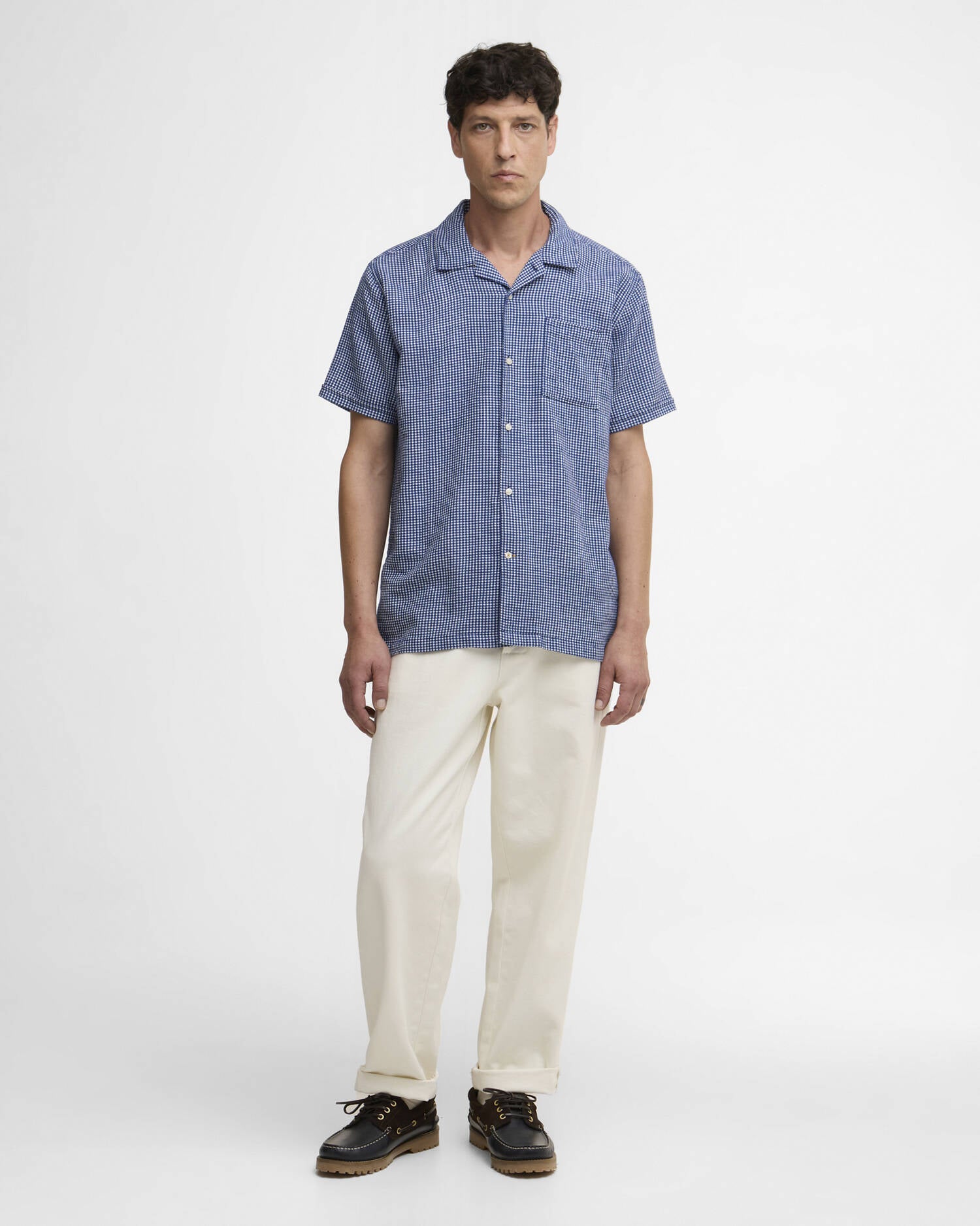 Barbour - Chemise Rudbeck textured Navy